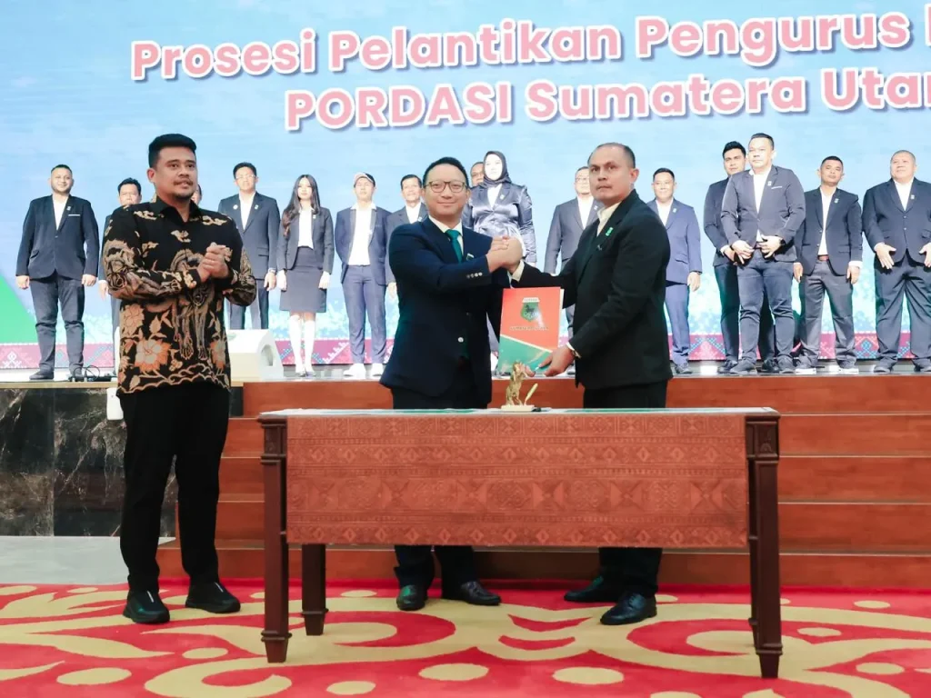 Jadi Pelantikan Termegah, Ketum PP Pordasi Resmikan Pordasi Sumut Disaksikan Gubernur